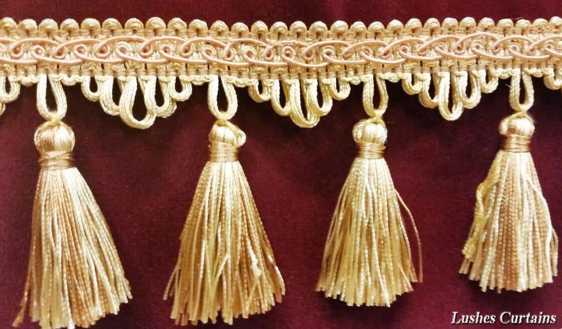 Gold Amp Copper Tone 3 Quot Tassel Trim Fringe By The Yard