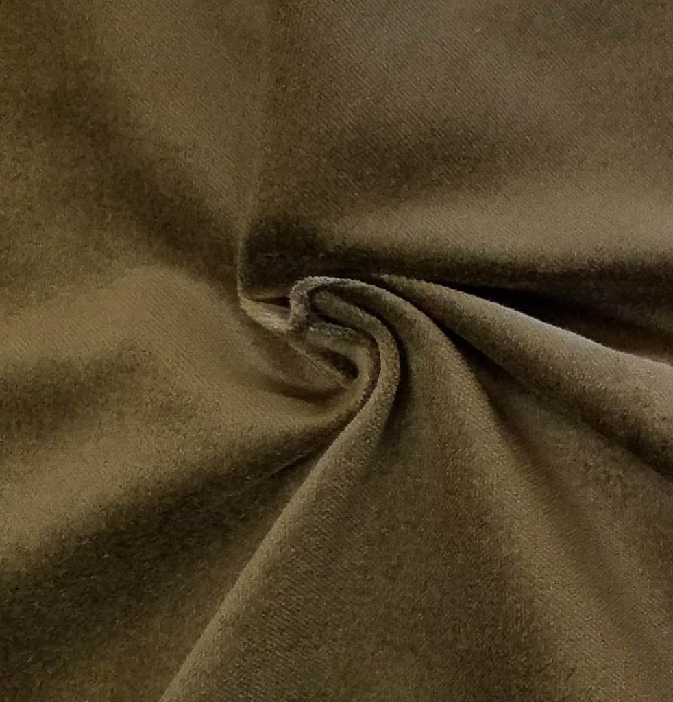 Green Cotton Velvet Velour sewing Fabric Upholstery Drapery Sold Per