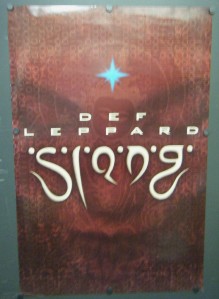 DEF LEPPARD DOUBLE SIDED PROMO POSTER SLANG 1996 ALL I ...