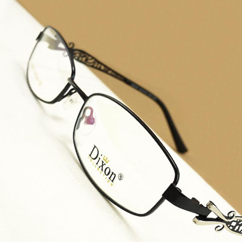 Hollow Metal Narrow Oval Full Rim EYEGLASSES FRAMES Women RX Glasses