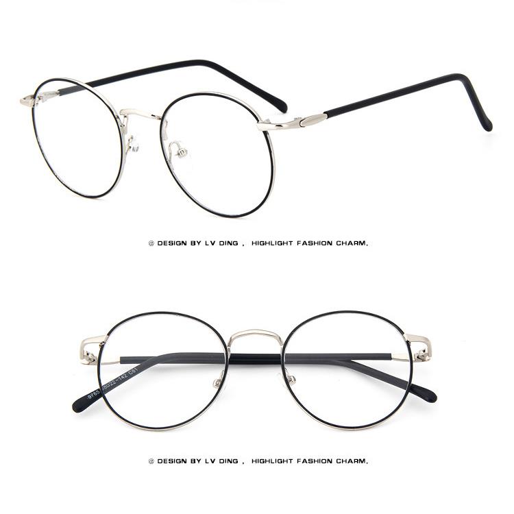 Thin Rim Round Fashion Metal Vintage Men Women Optical EYEGLASSES