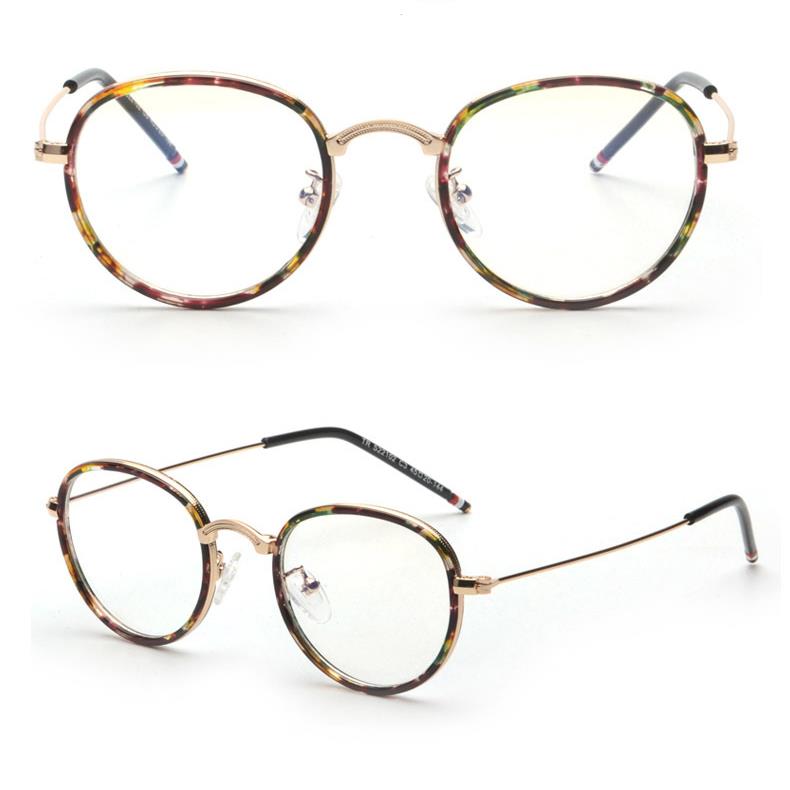 Round Metal Retro Vintage Full Rim Eyeglasses Frames Glasses S22102 Tb 