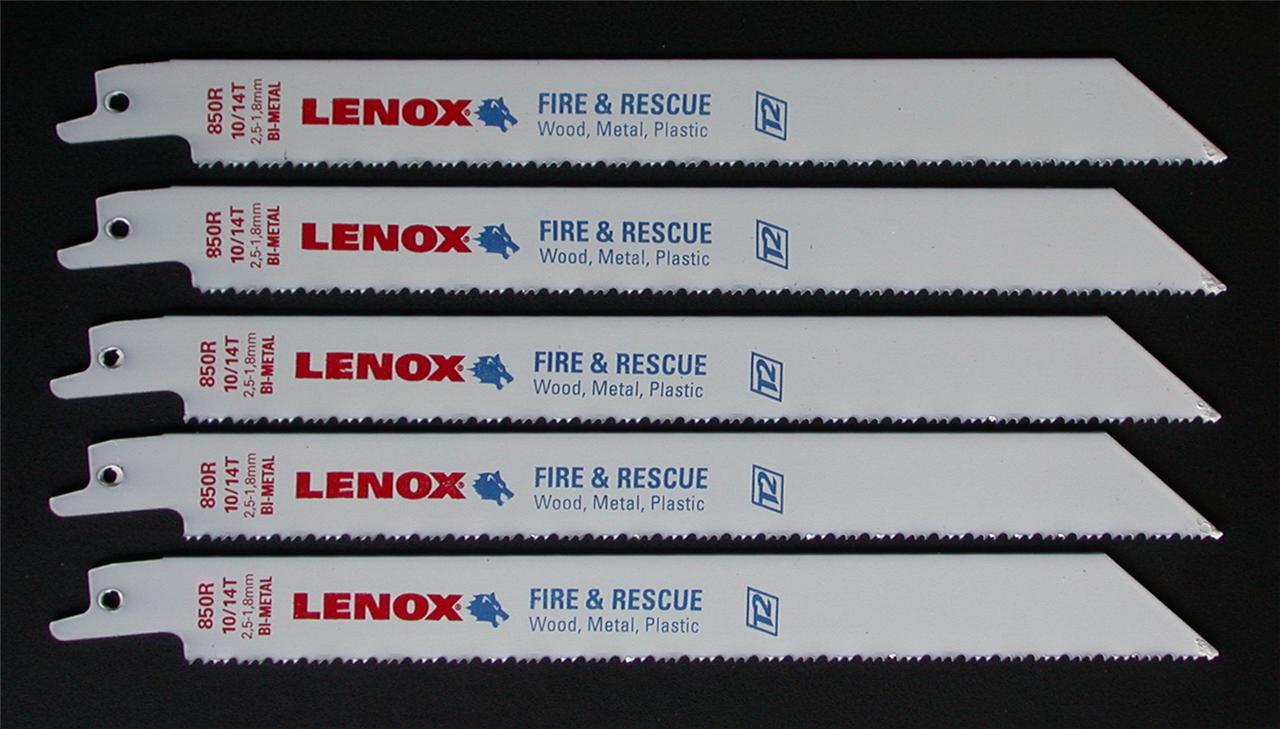 LENOX 850R FIRE & RESCUE RECIPROCATING SAW BLADES 8" 10/14 TPI BJR181 DC385