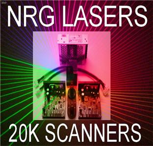 NRG LASER LIGHT SHOW GALVO SCANNER KIT 20000 POINTS/S