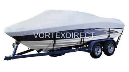 GREEN 22 FT / 22 FOOT HEAVY DUTY FISH/SKI/RUNABOUT BOAT COVER