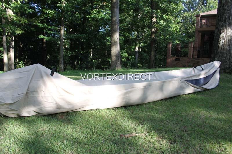 NEW VORTEX HEAVY DUTY KAYAK/CANOE COVER UP TO 18' TAN/BEIGE