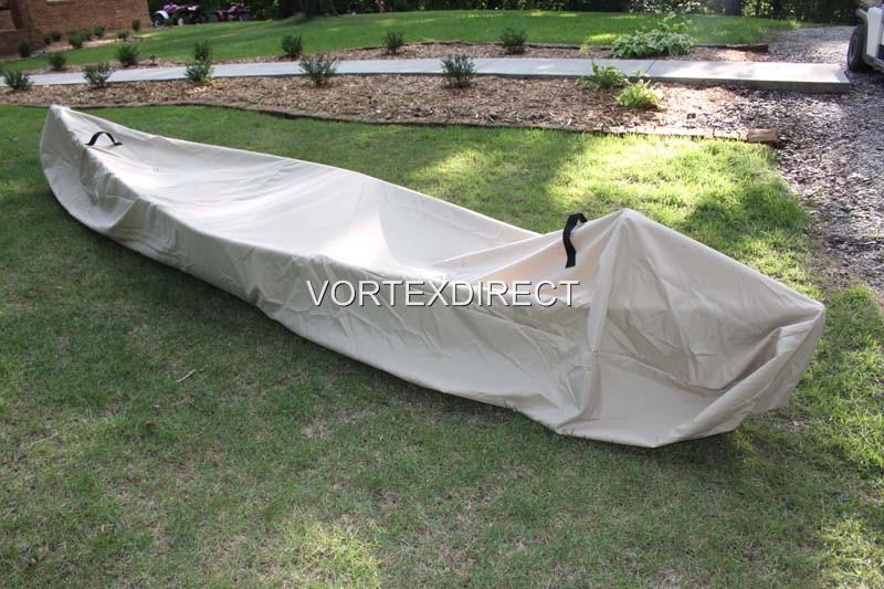 NEW VORTEX HEAVY DUTY KAYAK/CANOE COVER UP TO 18' TAN/BEIGE