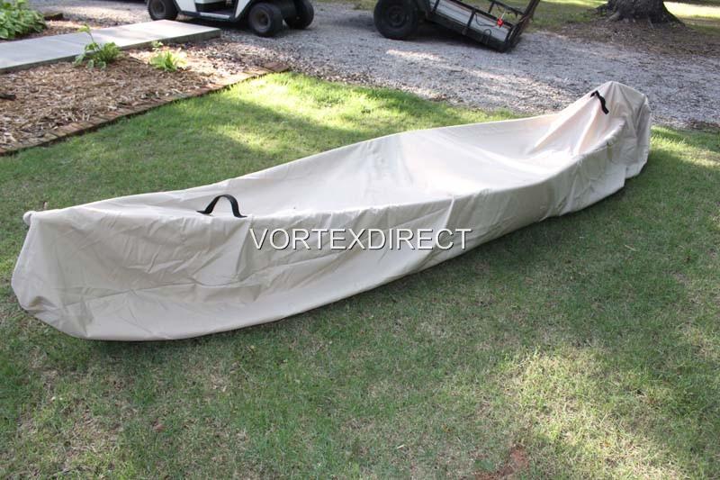 NEW VORTEX HEAVY DUTY KAYAK/CANOE COVER UP TO 18' TAN/BEIGE