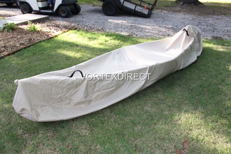 NEW VORTEX HEAVY DUTY KAYAK/CANOE COVER UP TO 18' TAN/BEIGE