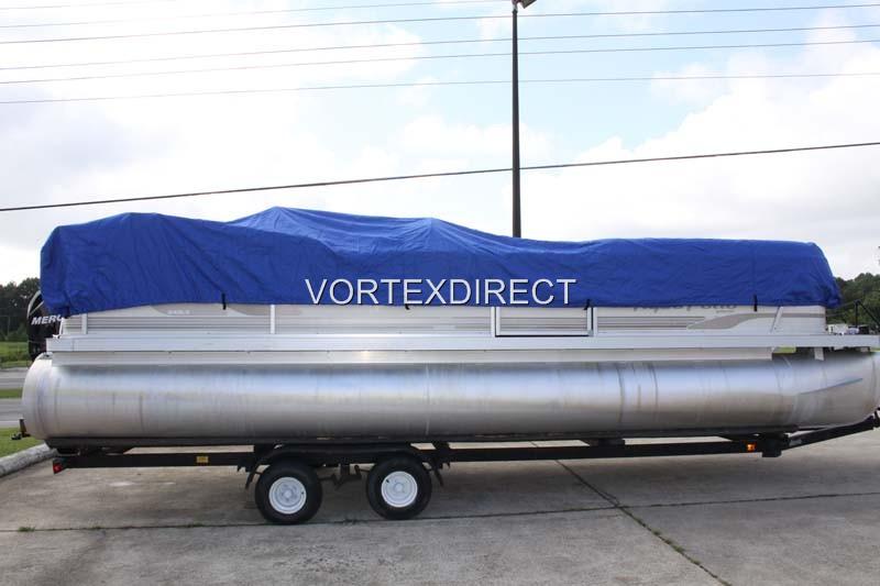 NEW VORTEX 23 - 24 FT ULTRA 3 PURPOSE PONTOON BOAT COVER/BLUE