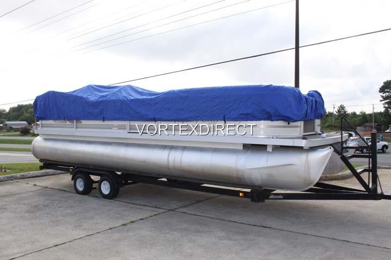 NEW VORTEX 23 - 24 FT ULTRA 3 PURPOSE PONTOON BOAT COVER/BLUE