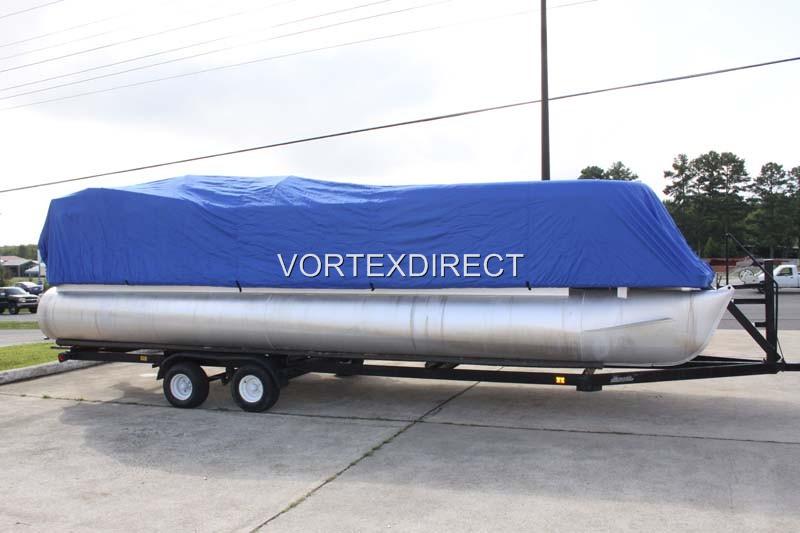 NEW VORTEX 23 - 24 FT ULTRA 3 PURPOSE PONTOON BOAT COVER/BLUE