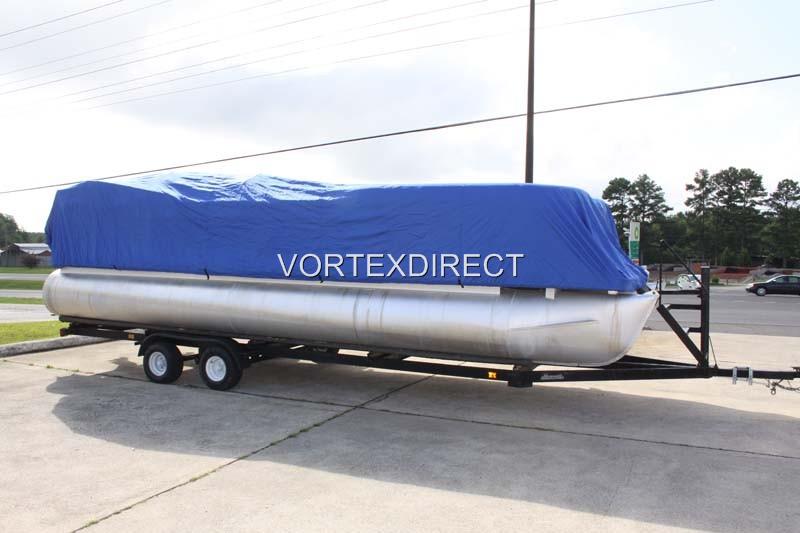 NEW VORTEX 23 - 24 FT ULTRA 3 PURPOSE PONTOON BOAT COVER/BLUE