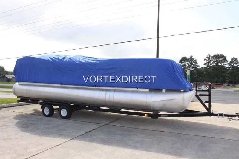 NEW VORTEX 23 - 24 FT ULTRA 3 PURPOSE PONTOON BOAT COVER/BLUE