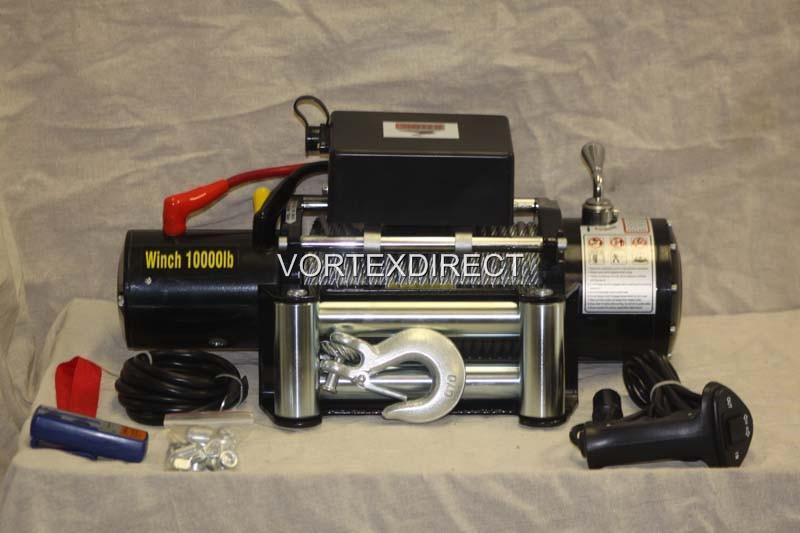 NEW VORTEX 9000 LB Pound Recovery Winch Bonus Package! 2 remotes