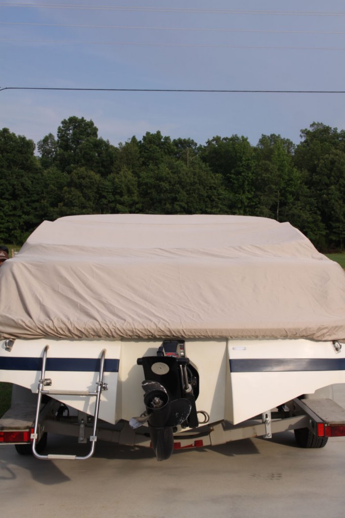 NEW VORTEX HEAVY DUTY FISHING/SKI/RUNABOUT/BOAT COVER 16' - 17 1/2' BEIGE