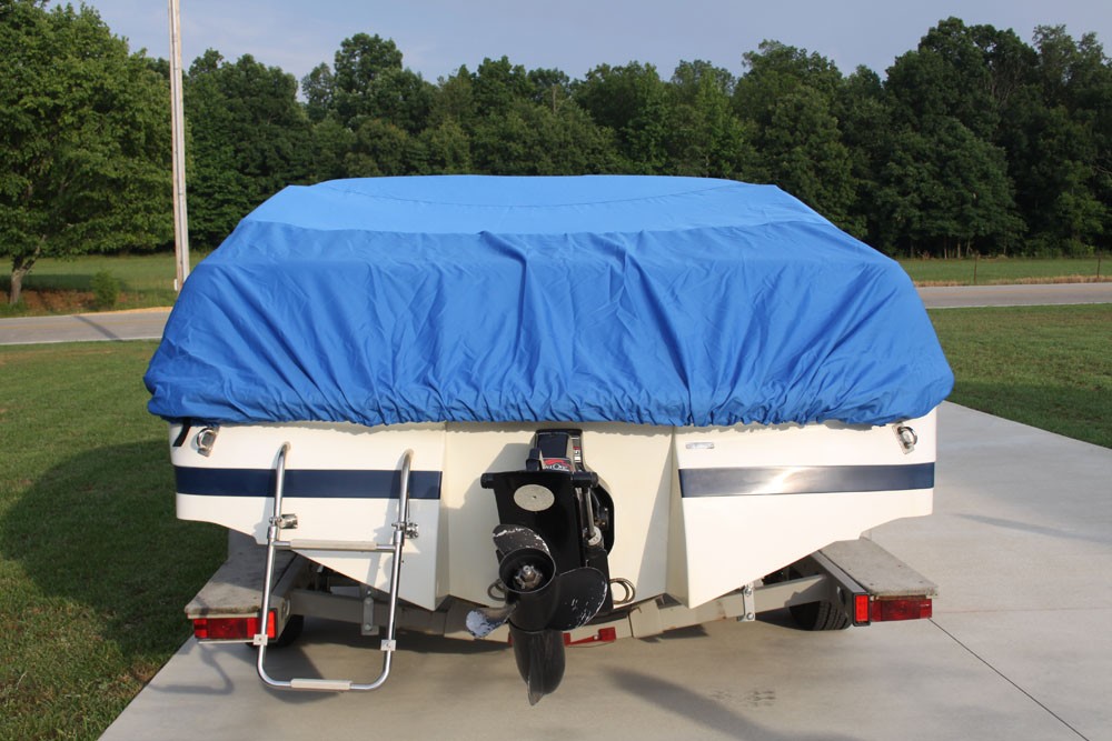 NEW VORTEX HEAVY DUTY FISHING/SKI/RUNABOUT/BOAT COVER 11' to 13 FT / BLUE