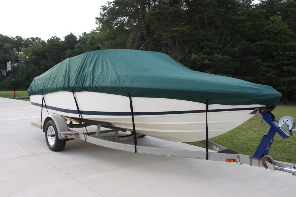 NEW VORTEX HEAVY DUTY FISHING/SKI/RUNABOUT/BOAT COVER 11 to 13 FT GREEN