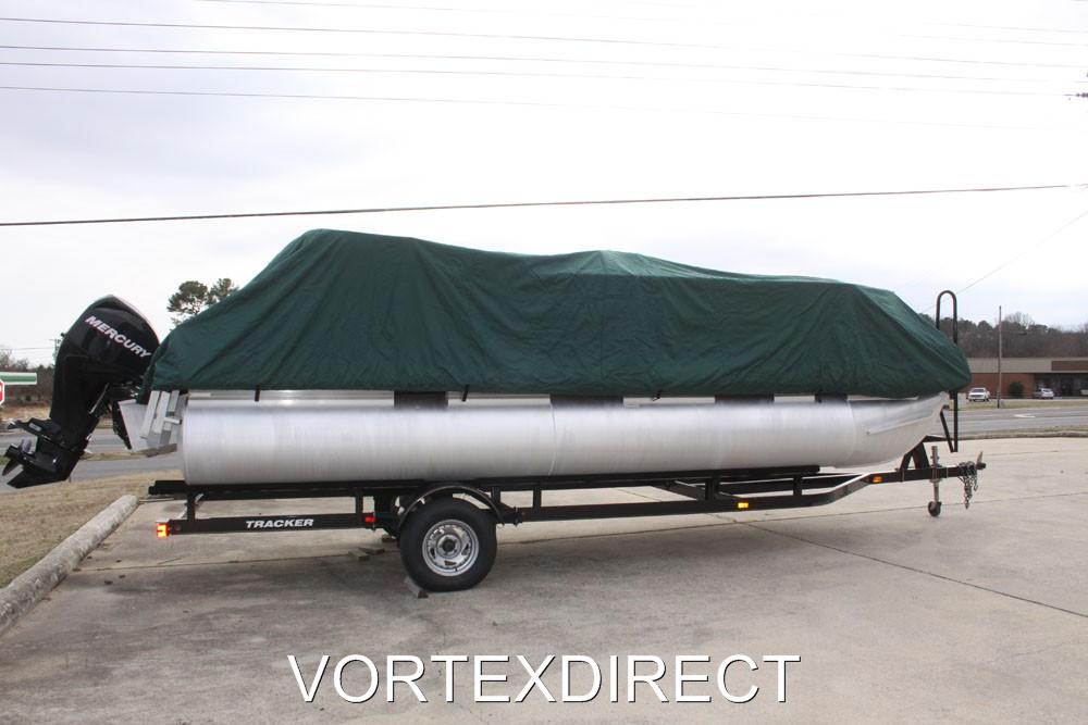 NEW VORTEX 15 - 16 FT ULTRA 3 PURPOSE PONTOON/DECK BOAT COVER/GREEN