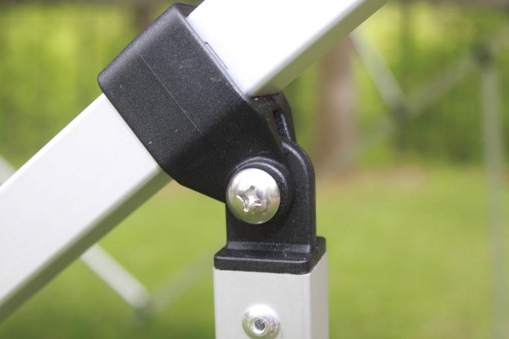 NEW VORTEX SQUARE TUBE FRAME 4 BOW PONTOON/DECK BOAT BIMINI TOP 8' GREY