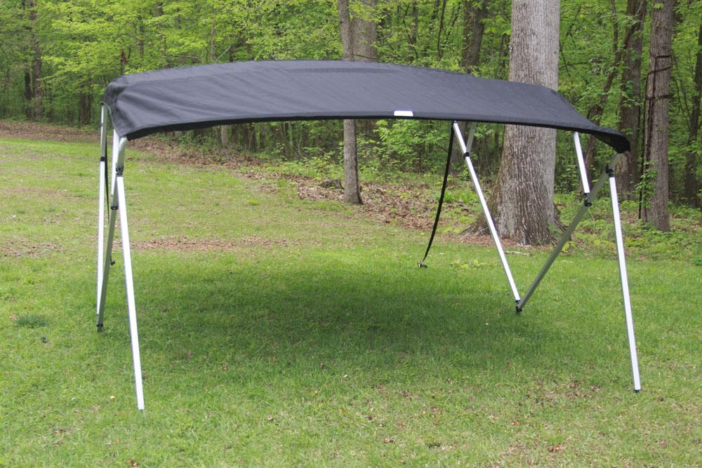 NEW VORTEX SQUARE TUBE FRAME 4 BOW PONTOON/DECK BOAT BIMINI TOP 8