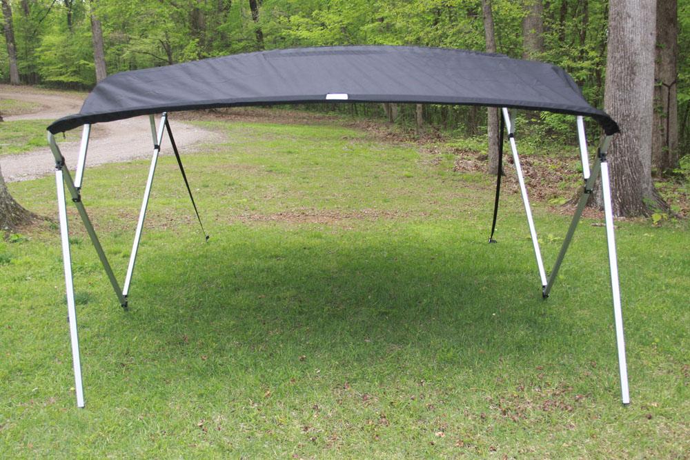 NEW VORTEX SQUARE TUBE FRAME 4 BOW PONTOON/DECK BOAT BIMINI TOP 8