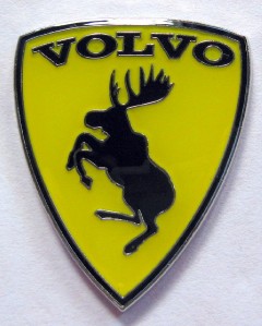 2 Metal Car Emblem Sticker Prancing Moose 1 1 2 Inch Volvo