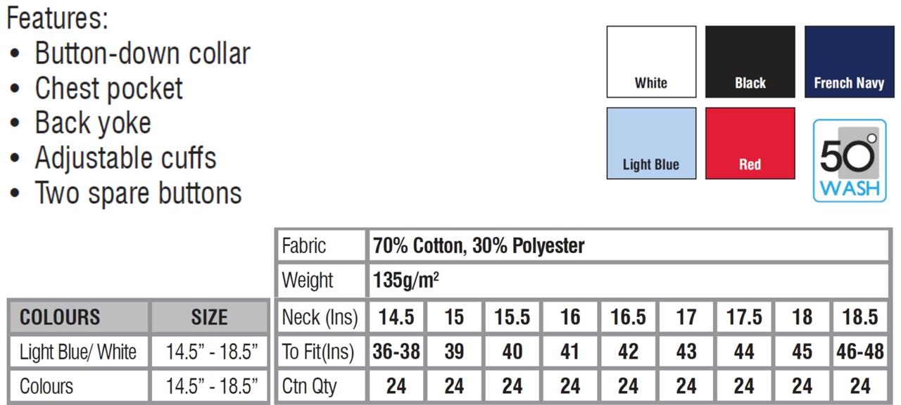 xford Shirt KK351 Huge Stock Quick Delivery |