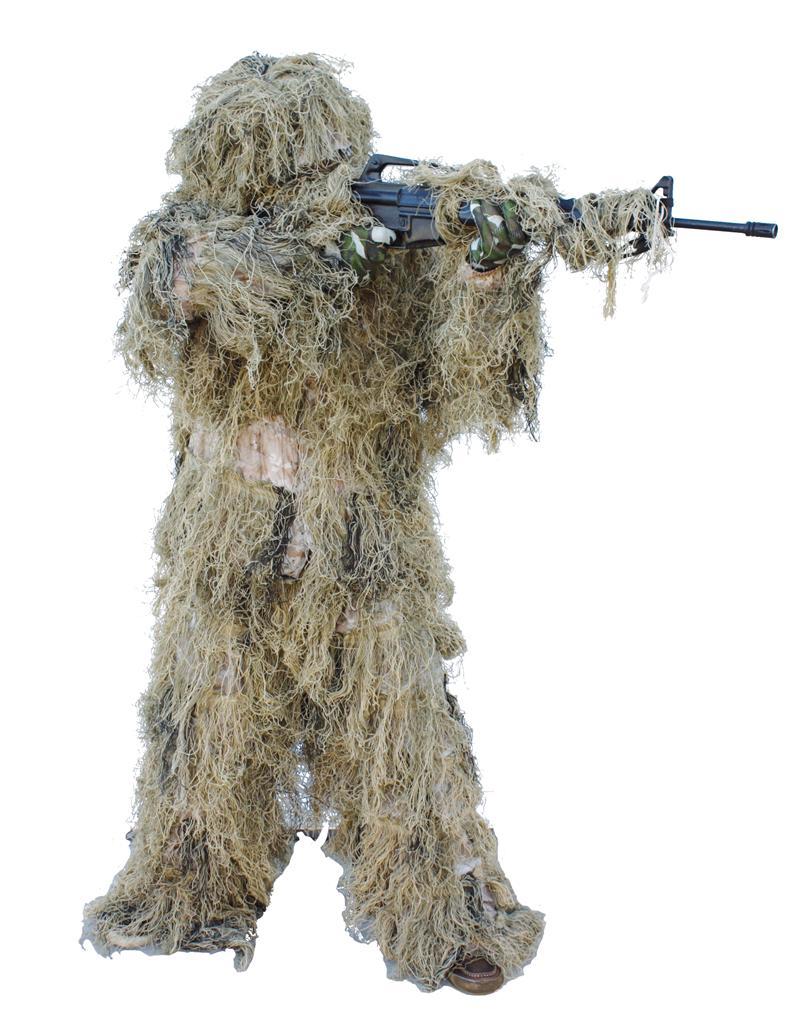 Ghillie Gillie Suit Desert/Grasslands Camo M/L or XLXXL W/Bag New Good