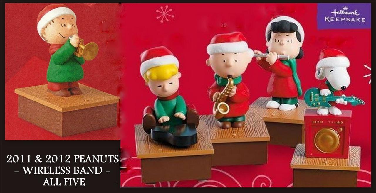Hallmark 2011 2012 Peanuts Wireless Band SET ALL 5 Schroeder Lucy