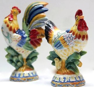 fitz and floyd ceramic rooster