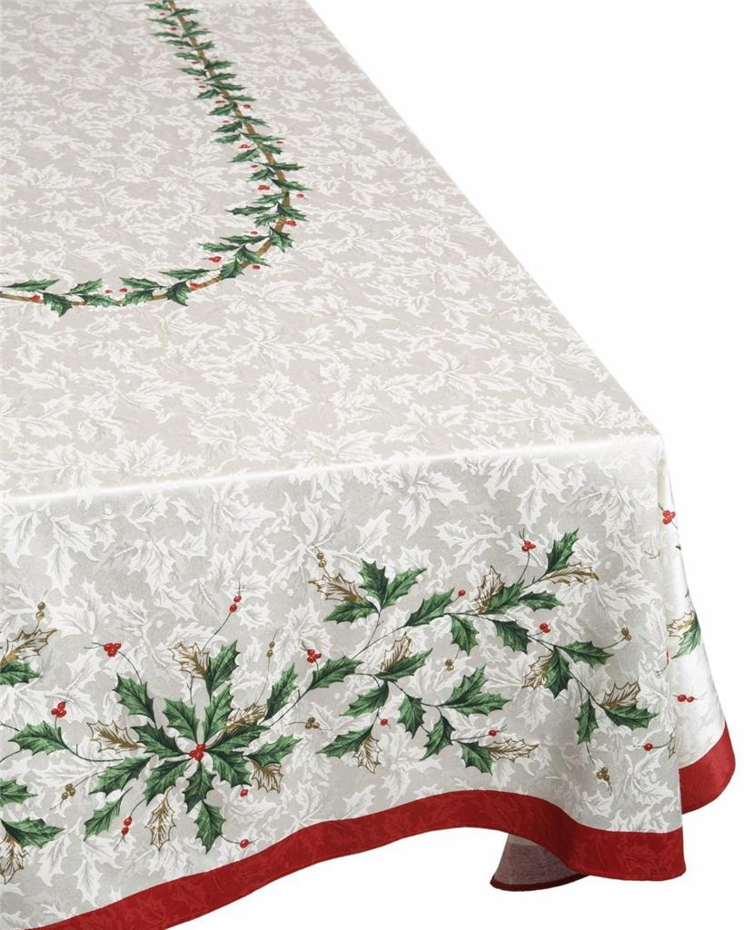 lenox fine linens holiday christmas ivory holly berry lenox fine linens holiday christmas ivory holly berry