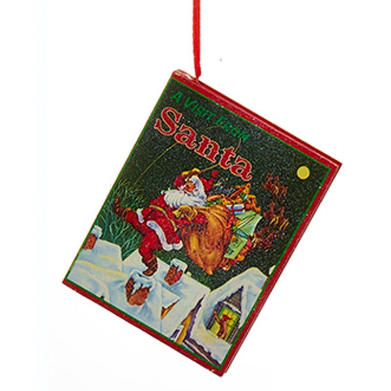 new kurt adler 4 quot wooden vintage santa book christmas new kurt adler 4 quot wooden vintage santa book christmas