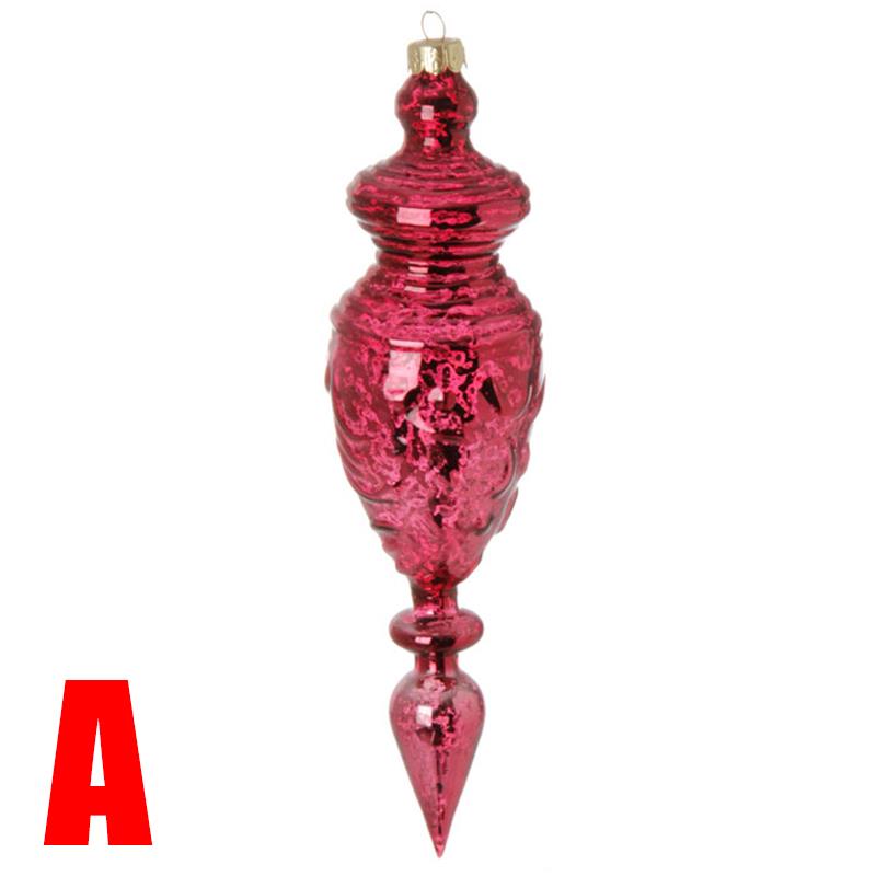 NEW Raz 9" Red Mercury Glass Finial Christmas Ornament 3723107 eBay