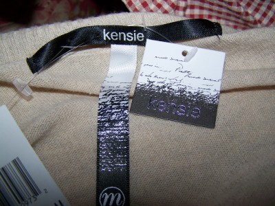 Kensie Girl Clothing on Kensie Oatmeal Draped Open Long Sleeve Cardigan Sweater Size M Nwt