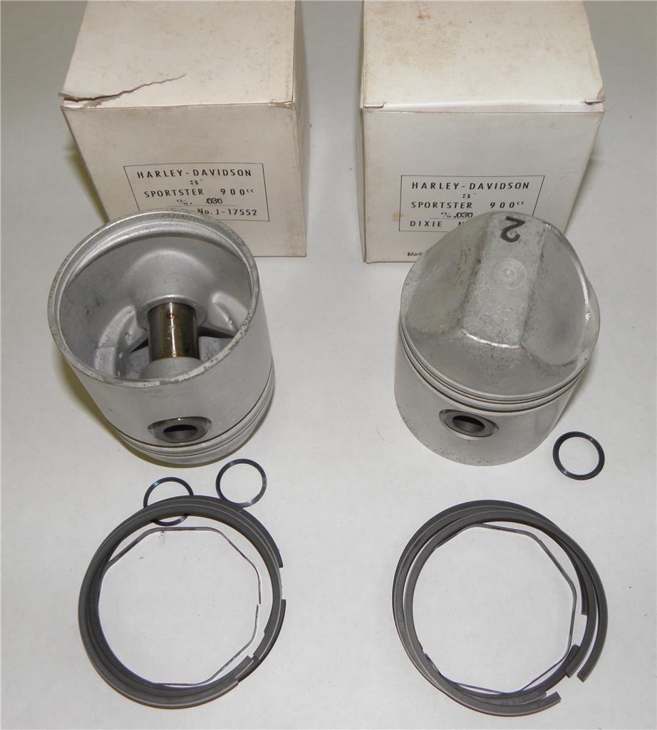 Harley High Compression Ratio Pistons Sportster 900 CC XL, 1971 and