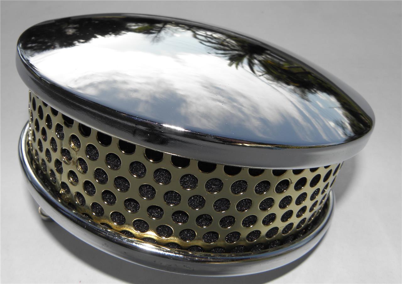 New HARLEY CHROME BRASS AIR CLEANER FLH Superglide Shovelhead XL XLH
