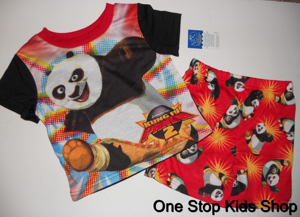 KUNG FU PANDA 2 3T 4T 5T Pjs Set PAJAMAS Shirt Short PO eBay