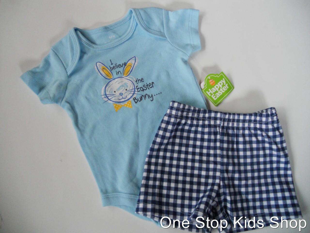 Bunny Themed First Easter Outfits for Baby Boys Boys' & Girls' Spring Clothing When spring makes its sunny appearance, stock your sweetie’s closet with cute apparel and accessories to get them through the season. Build your baby girl or baby boy’s outfits for Easter, rainy days and playground fun with our darling finds.