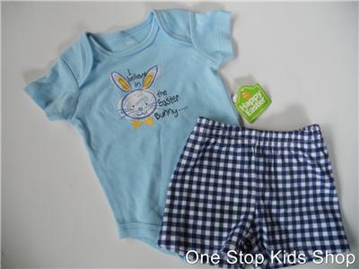 Baby   Outfit on My First Easter Baby Boy 0 3 6 Months Outfit Shirt Set   Ebay