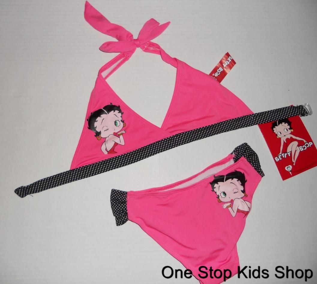 Betty Boop Girls 4 5 6 6x 10 12 14 Bathing Swimsuit Bikini Pool Beach Swim Suit Ebay