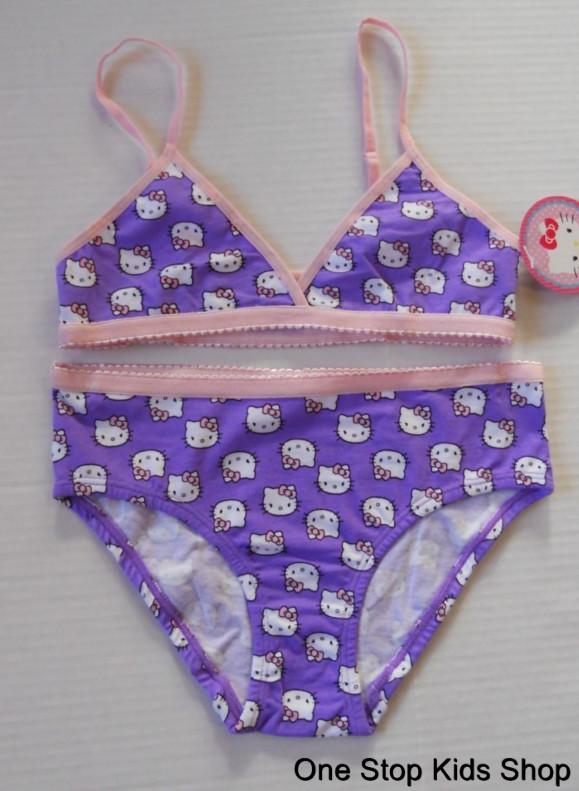 HELLO KITTY Girls 6 6X 7 8 10 12 14 16 Cami Set BRA & PANTIES Underwear Pjs