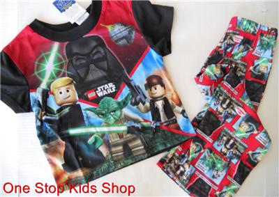 Star Wars Bedding Boys on Lego Star Wars Boys 4 5 6 7 8 10 12 Pjs Set Pajamas Shirt Pants Darth