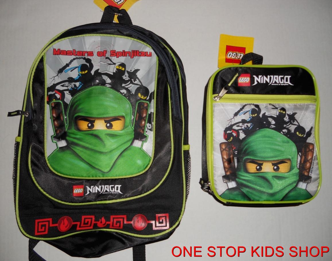 Ninjago+Backpack+and+Lunch+Box Lego Ninjago Green Ninja Lloyd Backpack Lunch Box Masters Spinjitzu ...