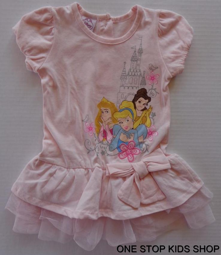DISNEY PRINCESS Girls 2T 3T 4T Set DRESS Outfit Tutu ARIEL Cinderella