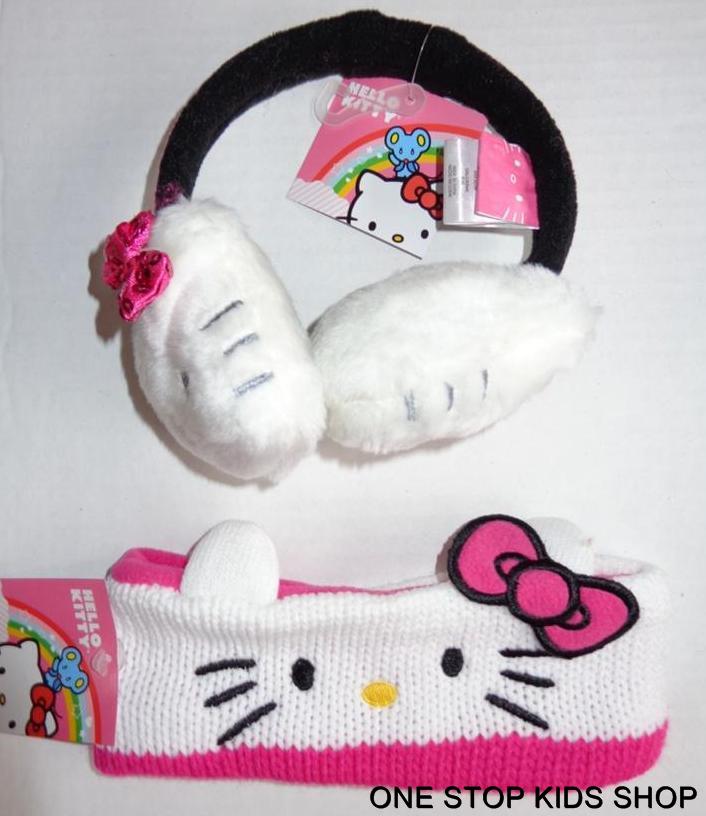 HELLO KITTY Winter EARMUFFS or HEADBAND Hat Cap Hair Band