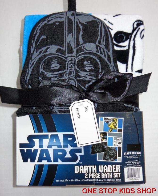 DARTH VADER Pool HOODED TOWEL or BATH SET Washcloth Wash Mitt STAR WARS