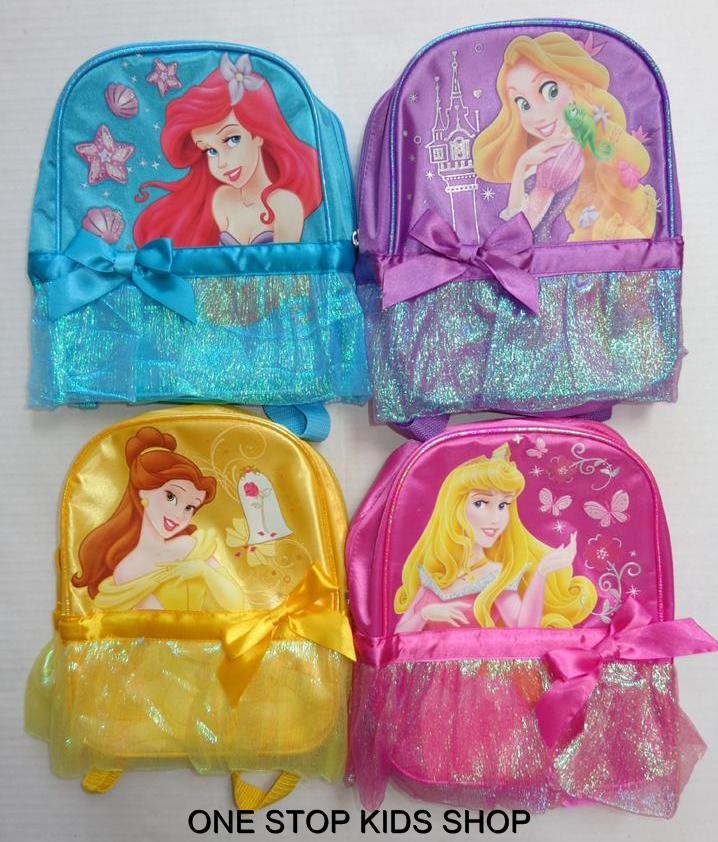 DISNEY PRINCESS School Bag MINI BACKPACK Tote Pouch ARIEL Belle