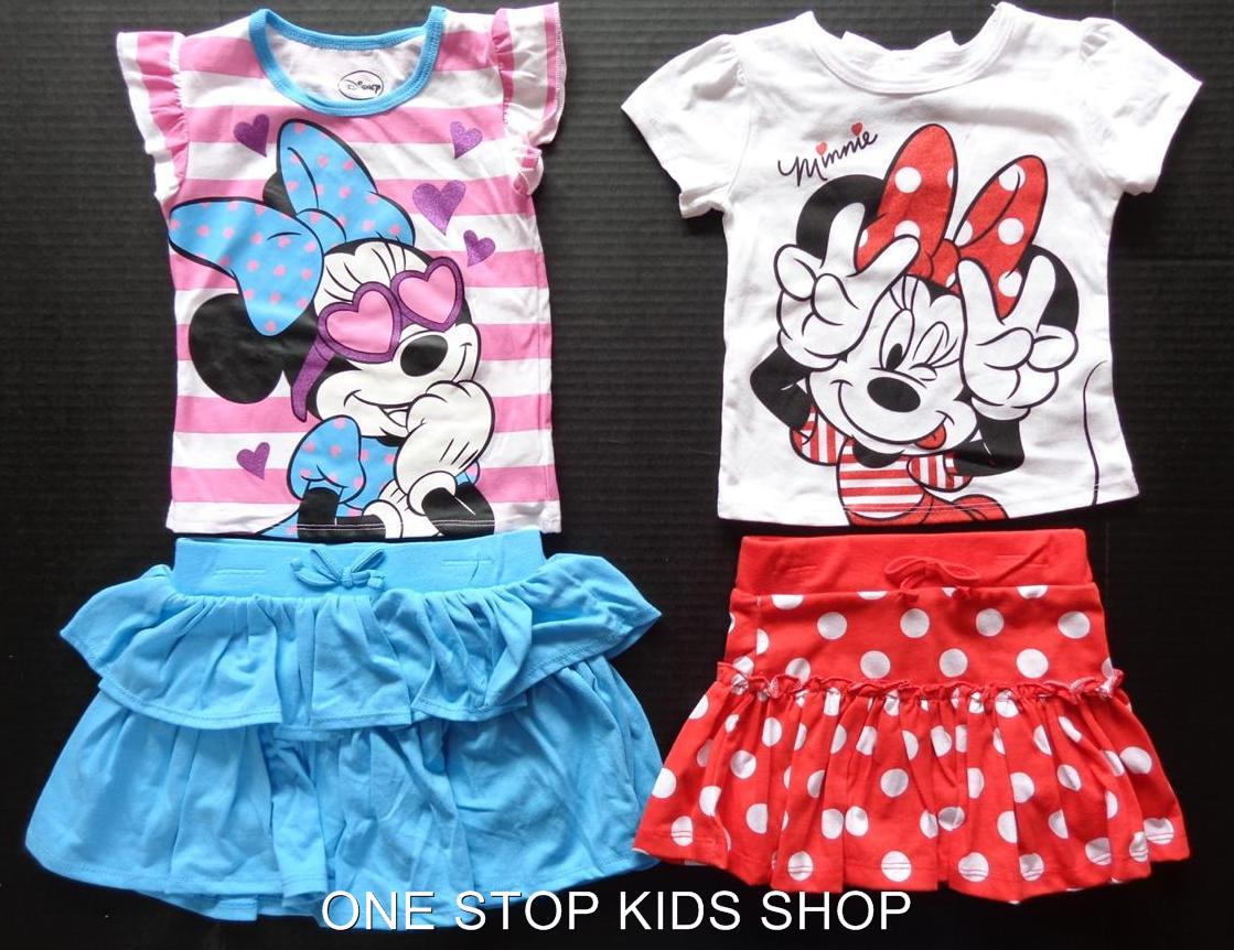MINNIE MOUSE Girls 2T 3T 4T 4 5 6 6X Set OUTFIT Shirt Skort DISNEY in Clothing, Shoes & Accessories, Baby & Toddler Clothing, Girls' Clothing (Newborn-5T) | eBay