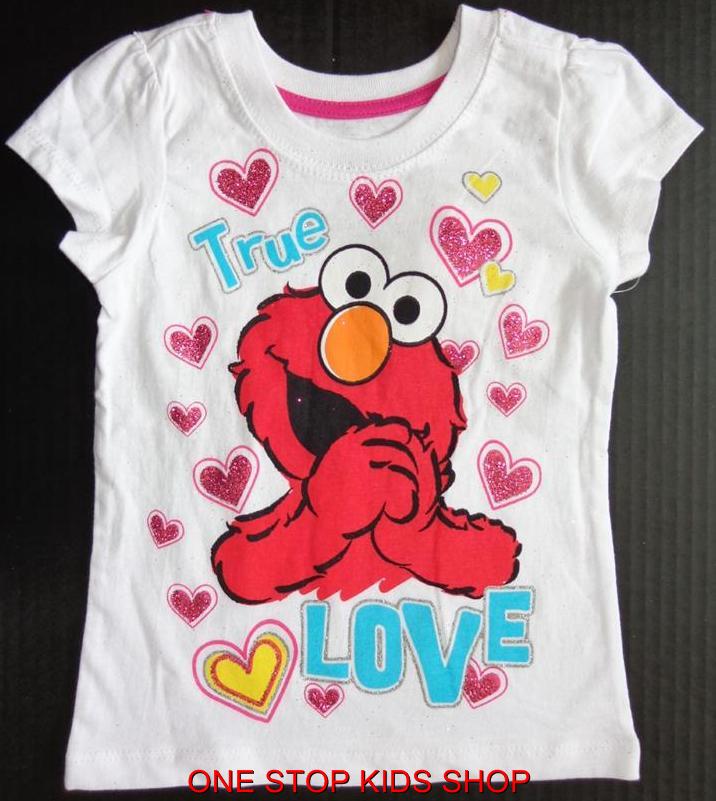 ELMO Toddler Girls 2T 3T 4T Short Sleeve Tee SHIRT Top SESAME STREET eBay